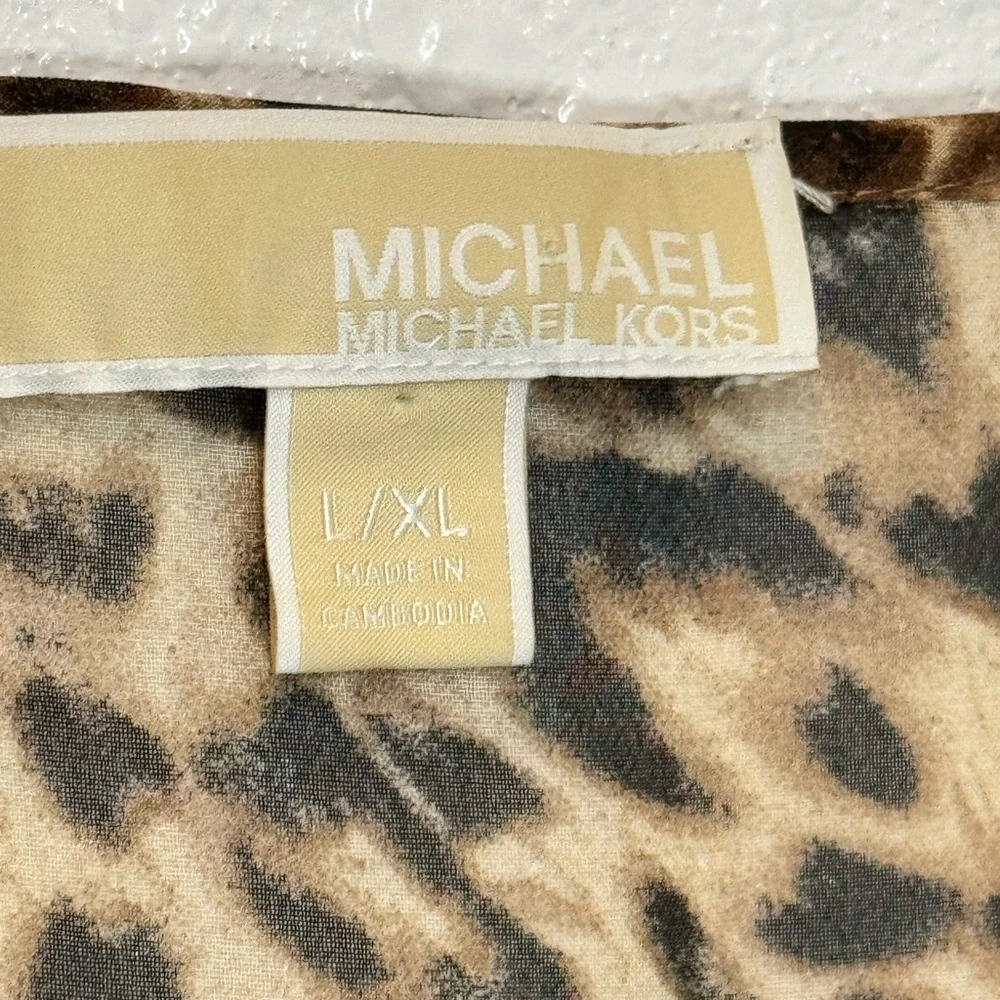 Michael Kors Brown and Black Dolman Sleeve Tunic - Picture 4 of 7